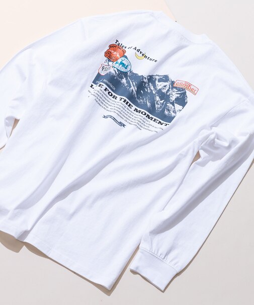 【RAGGED MOUNTAIN/ラギットマウンテン】 バックプリント ロングスリーブTシャツ
