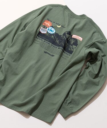【RAGGED MOUNTAIN/ラギットマウンテン】 バックプリント ロングスリーブTシャツ