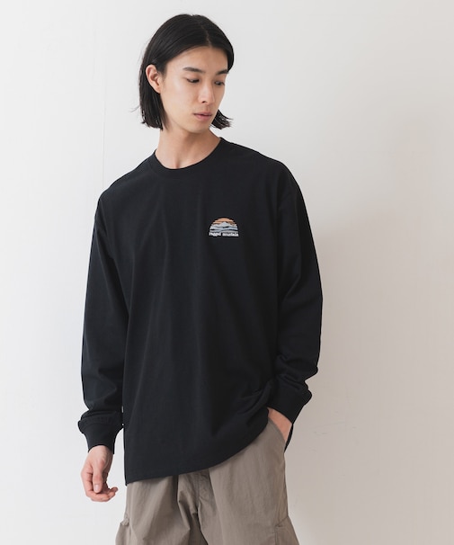 【RAGGED MOUNTAIN/ラギットマウンテン】ワンポイントプリント ロングスリーブTシャツ