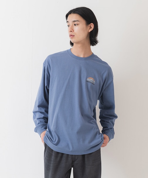 【RAGGED MOUNTAIN/ラギットマウンテン】ワンポイントプリント ロングスリーブTシャツ