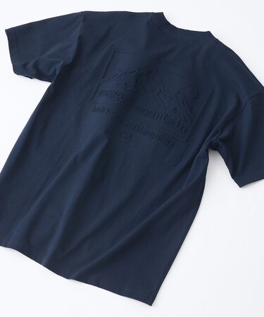【RAGGED MOUNTAIN：ラギットマウンテン】【タフな肉厚100%コットン】BELMONT/ベルモント エンボスロゴTシャツ ヘビーウェイト ルーズシルエット 透けない・丈夫 半袖