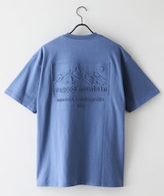 【RAGGED MOUNTAIN：ラギットマウンテン】【タフな肉厚100%コットン】BELMONT/ベルモント エンボスロゴTシャツ ヘビーウェイト ルーズシルエット 透けない・丈夫 半袖