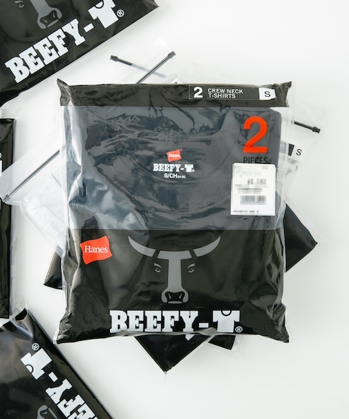 【HANES/ヘインズ】【旅行・レジャーに】厚手で透けない BEEFY T-SHIRT 2P H5180-2 ビーフィー/Tシャツ/2枚組/無地/ユニセックス ヘビーウェイト