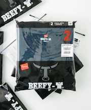 【HANES/ヘインズ】【旅行・レジャーに】厚手で透けない BEEFY T-SHIRT 2P H5180-2 ビーフィー/Tシャツ/2枚組/無地/ユニセックス ヘビーウェイト