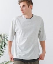 【汗染みの目立ちにくいTシャツ ZEROSTAIN】 切り替えデザインTシャツ 防汚 UVカット 綿タッチ・厚手