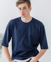 【汗染みの目立ちにくいTシャツ ZEROSTAIN】 切り替えデザインTシャツ 防汚 UVカット 綿タッチ・厚手