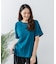 【汗染みの目立ちにくいTシャツ ZEROSTAIN】ロールカフサイドスリットTシャツ 撥水・UVカット機能付き レディース 快適Tシャツ