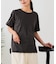 【汗染みの目立ちにくいTシャツ ZEROSTAIN】ロールカフサイドスリットTシャツ 撥水・UVカット機能付き レディース 快適Tシャツ