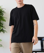 【汗染みの目立ちにくいTシャツ ZEROSTAIN】クルーネックTシャツ 綿タッチ ヘビーウェイト感 防汚・撥水 吸汗速乾 UVカット