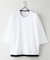 【汗染みの目立ちにくいTシャツ ZEROSTAIN】フェイクレイヤード ビッグシルエット キーネック クルーネック 7分袖Tシャツ 防汚 ＵＶカット 綿タッチ・厚手