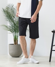 【BLUE STANDARD】【遮熱&UVカット&接触冷感の高機能パンツ】スーパーストレッチショートパンツ ストレッチ 軽量 イージーケア 毛玉レス