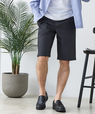 【BLUE STANDARD】【遮熱&UVカット&接触冷感の高機能パンツ】スーパーストレッチショートパンツ ストレッチ 軽量 イージーケア 毛玉レス