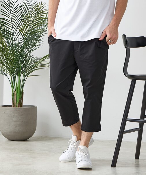 【BLUE STANDARD/ブルースタンダード】【抜群の通気性と軽さを実現!新素材エアースルーテック】クロップドパンツ 7分丈パンツ 吸水速乾 軽量 全方向ストレッチ メッシュ素材