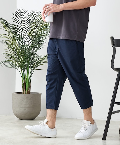 【BLUE STANDARD/ブルースタンダード】【抜群の通気性と軽さを実現!新素材エアースルーテック】クロップドパンツ 7分丈パンツ 吸水速乾 軽量 全方向ストレッチ メッシュ素材