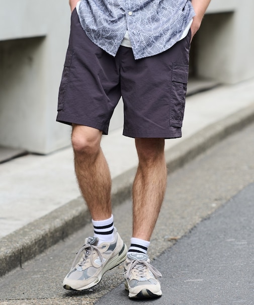 【RAGGED MOUNTAIN】【水陸両用・撥水】TAMWORTH/タムワース 撥水&UVカット ナイロンカーゴショーツ 涼しい 速乾 キャンプ フェス 海 夏