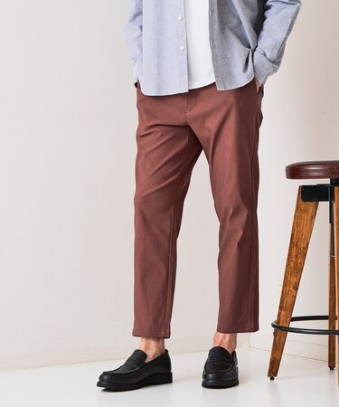 【BLUE STANDARD】快適スーパーストレッチパンツ すっきりテーパード 遮熱 UVカット 冷感 軽量 イージーケア 毛玉レス