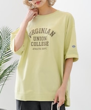 【DISCUS/ディスカス】【トレンドのカレッジロゴ】ヘビーウェイトTシャツ ルーズシルエット 古着MIX