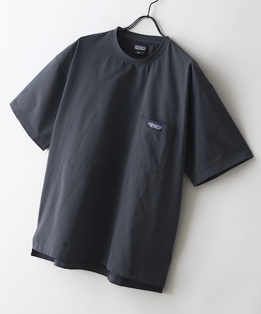 【RAGGED MOUNTAIN】【驚きの軽さ・エアライト】BARTLETT/バートレット オーバーサイズ ポケットTシャツ ストレッチ・速乾 涼しい・ベタつかない 吸汗