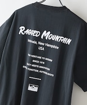 【RAGGED MOUNTAIN】【背中で見せるバックプリント】ALITON/アリトン ビッグT バックプリントＴシャツ ルーズシルエット ストリート アウトドア 綿100%