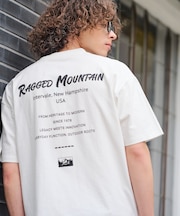 【RAGGED MOUNTAIN】【背中で見せるバックプリント】ALITON/アリトン ビッグT バックプリントＴシャツ ルーズシルエット ストリート アウトドア 綿100%