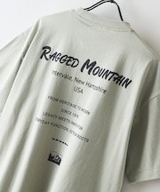 【RAGGED MOUNTAIN】【背中で見せるバックプリント】ALITON/アリトン ビッグT バックプリントＴシャツ ルーズシルエット ストリート アウトドア 綿100%