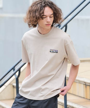 【RAGGED MOUNTAIN】【究極のシンプルT】BARNSTEAD/バーンステッド ワンポイントロゴTシャツ ルーズシルエット アウトドア ストリート 大人カジュアル ノームコア ミニマル