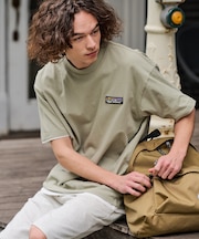 【RAGGED MOUNTAIN】【究極のシンプルT】BARNSTEAD/バーンステッド ワンポイントロゴＴシャツ ルーズシルエット アウトドア ストリート 大人カジュアル ノームコア ミニマル