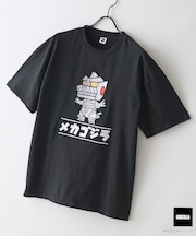 【GODZILLA/ゴジラ】オリジナルデザイン 刺繍Tシャツ【コットン100%のしっかりした生地 ドロップショルダー】 ゴジラ キングギドラ メカゴジラ コラボ 特撮 映画 キャラT オーバーサイズ