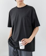 【BLUE STANDARD/ブルースタンダード】【遮熱・接触冷感・吸水速乾の高機能Tシャツ】 ICEストレッチ胸ポケットTシャツ ハイストレッチ 酷暑対策 ビズ ビジカジ ユニセックス