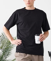 【HEAT BLOCKER/ヒートブロッカー】【まるで着る日傘！遮熱＆UVカット】コットンライク 胸ポケットTシャツ 吸水速乾 アンチピリング イージーケア ユニセックス