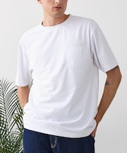 【HEAT BLOCKER/ヒートブロッカー】【まるで着る日傘！遮熱＆UVカット】コットンライク 胸ポケットTシャツ 吸水速乾 アンチピリング イージーケア ユニセックス