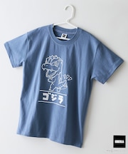 【GODZILLA/ゴジラ】KIDS オリジナルデザイン 刺繍Tシャツ 【コットン100％のしっかりした生地 親子でお揃いコーデにも！】ゴジラ キングギドラ メカゴジラ コラボ 特撮 映画 キャラT オーバーサイズ 130 140 150 160