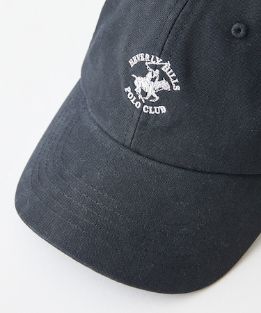 【BEVERLY HILLS POLO CLUB】【夏でも蒸れずに涼しい】オックス ローキャップ 通気性抜群 綿100% ワンポイント刺繍