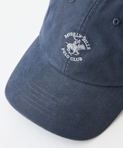 【BEVERLY HILLS POLO CLUB】【夏でも蒸れずに涼しい】オックス ローキャップ 通気性抜群 綿100% ワンポイント刺繍