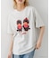 【Monchhichi/モンチッチ】【限定オリジナルデザイン】モンチッチ Tシャツ コットン100% ドロップショルダーシルエット プリント サガラ刺繍 半袖 カットソー キャラクター レトロ ユニセックス
