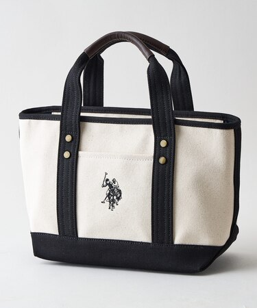 【U.S. POLO ASSN./ユーエスポロアッスン】リバイバルトート Sサイズ ミニトート キャンバス ロゴトートバッグ USPA-1862