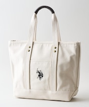 【U.S. POLO ASSN./ユーエスポロアッスン】リバイバルトート Mサイズ ミニトート キャンバス ロゴトートバッグ
