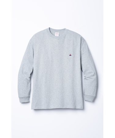 長袖　GFロゴ　Tシャツ　＃グレー