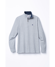 長袖　GFロゴ　ハーフジップ　モックネック　＃グレー