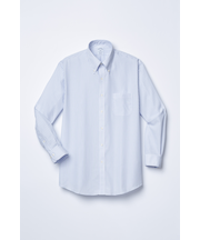 長袖　ノンアイロン　ブロードクロス　ストライプドレスシャツ