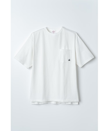 半袖 GFロゴ ポケット付Tシャツ #ホワイト