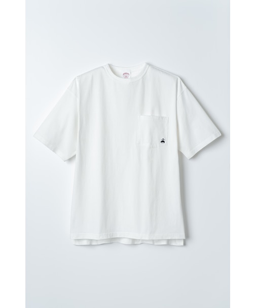 半袖 GFロゴ ポケット付Tシャツ #ホワイト