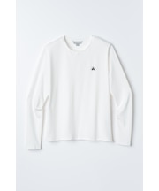 ウィメンズ　コットンスムース　ロングスリーブTシャツ　＃ホワイト
