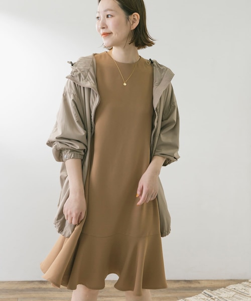 裾フレアドレス ワンピース F by ROSSO ジョーゼット裾フレアワンピース∴｜アーバンリサーチ