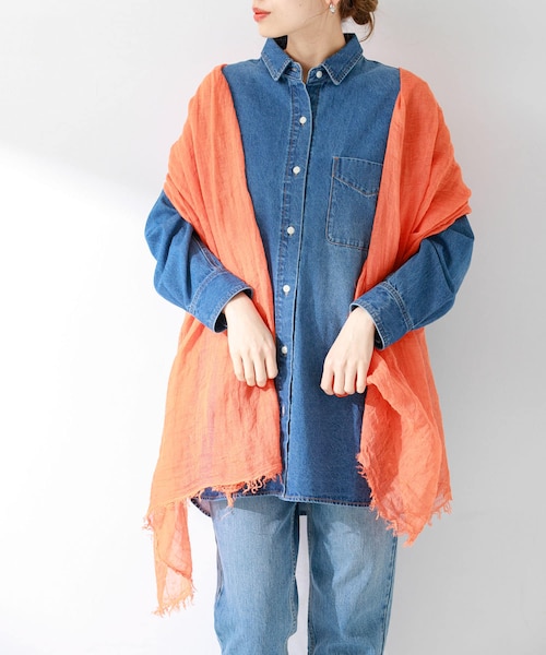 アンドラブ♡ストール♡スヌード ♡２点セット ASAUCE MELER シームレストライアングル ニットストール