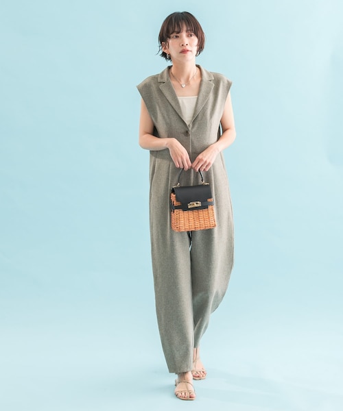 UR TECH DRYLUXE』F by ROSSO テーラーカラーオールインワン