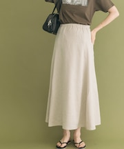 リネンライクマキシスカート