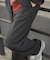 ウール混テーパードパンツ