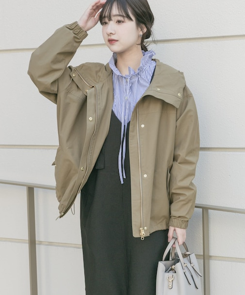 『イージーケア／防花粉』撥水マウンテンパーカー