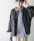 デニムオーバーノーカラージャケット
